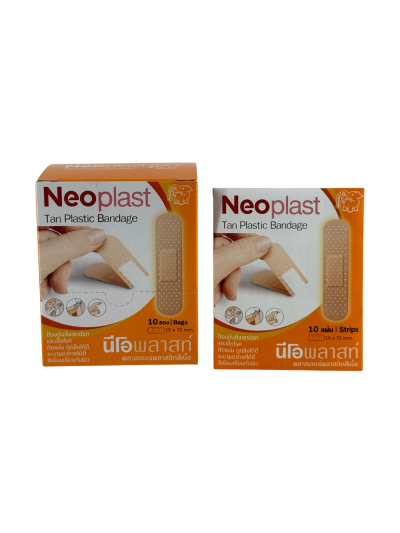 Neoplast Tan Plastic Bandage 10ชิ้น