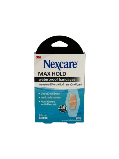 Nexcare Max Hold Waterproof (6ชิ้น) 26x57 mm