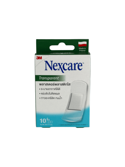 Nexcare พลาสเตอร์ ใส 1x10ชิ้น