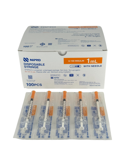 Nipro Syringe Insulin 29G x 1/2"