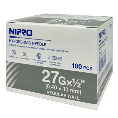 Nipro เข็มฉีดยา 27G x 1 1/2" (100ชิ้น)