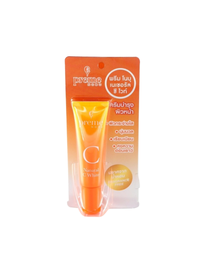 Preme Nobu Natural C White 15g หลอดส้ม