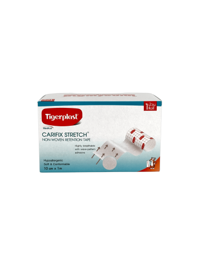 Tigerplast Carifix Stretch (10cm x 1m) แผ่นปิดแผลชนิดผ้า