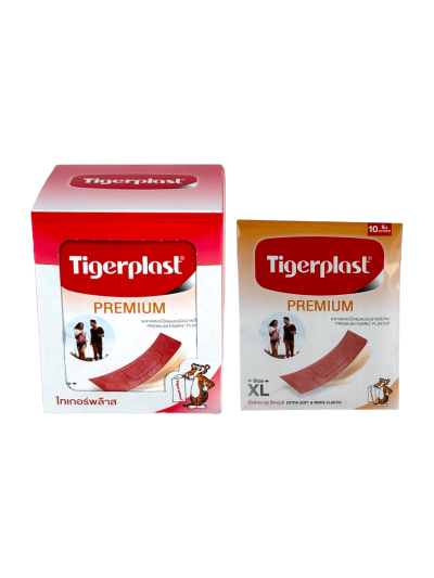 Tigerplast PREMIUM (ผ้าพรีเมี่ยม) 10ชิ้น x10ซอง