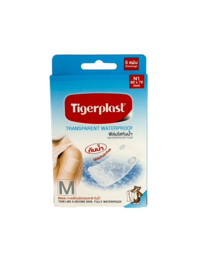 Tigerplast (N1) M ฟิล์มใสกันน้ำ 60x70mm (5ชิ้น)