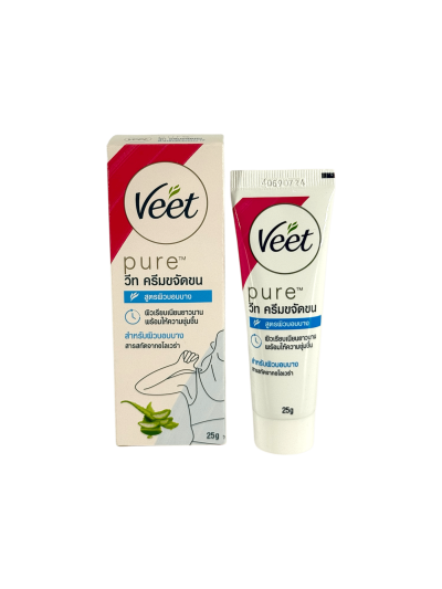 Veet Cream(ฟ้า-ผิวบอบบาง) 25g