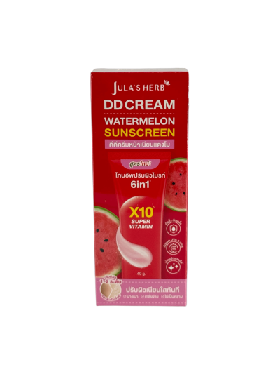 จุฬาเฮิร์บ DDแตงโม (หลอดแดง 40g) Jula's Herb Watermelon DD Cream