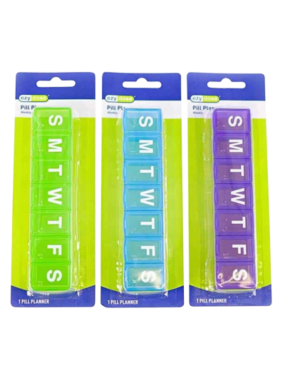 ตลับยา EZY Dose Pill Planner แบบยาว 7 ช่อง