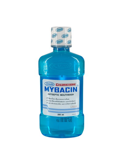 น้ำยาบ้วนปากMybacin Chlorhexidine (ฟ้า) 250ml