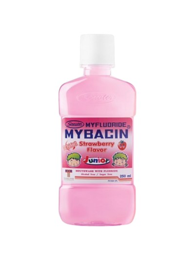 น้ำยาบ้วนปากMybacin Junior (สตรอเบอร์รี่) 250ml