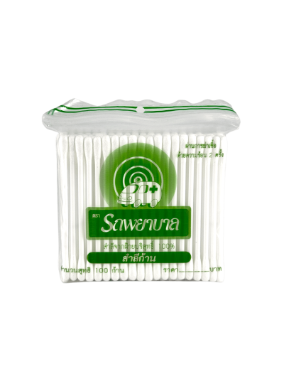 สำลีก้านปั่นหู (ใหญ่) รถพยาบาล 100ก้าน