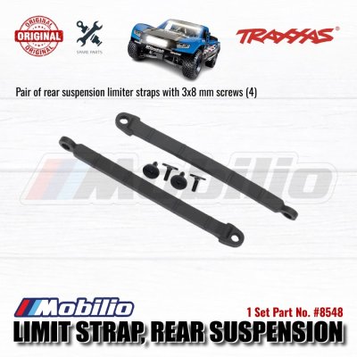 Traxxas Part #8548 Pair of Rear Suspension Limiter Straps with Screws for RC UDR Unlimited Desert Racer