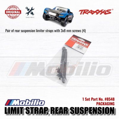 Traxxas Part #8548 Pair of Rear Suspension Limiter Straps with Screws for RC UDR Unlimited Desert Racer