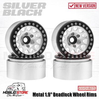 Velg Beadlock 1.9 Realistic Metal Rims RC 1/10 Crawler Axial Traxxas