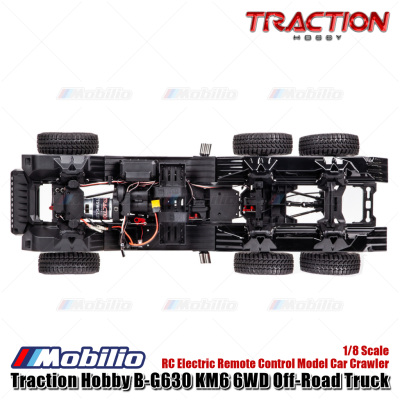 Traction Hobby B-G630 KM6 6WD Off-Road Truck 1/8 Scale RC Electric Remote Control Model Car Crawler