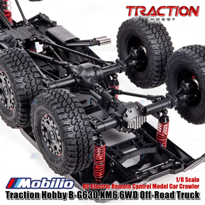 Traction Hobby B-G630 KM6 6WD Off-Road Truck 1/8 Scale RC Electric Remote Control Model Car Crawler