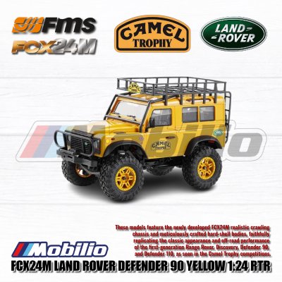 FMS FCX24M Land Rover Camel Trophy Edition Defender 90 Discovery Range Rover Defender 110 RC RTR