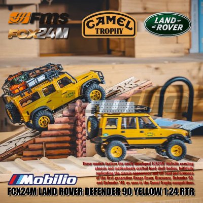 FMS FCX24M Land Rover Camel Trophy Edition Defender 90 Discovery Range Rover Defender 110 RC RTR