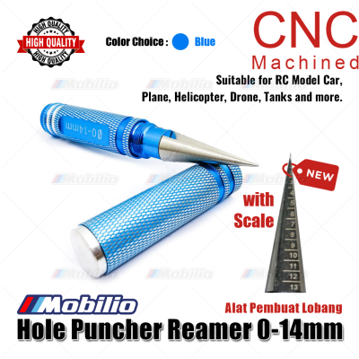 Alat Pembuat Lubang Hole Puncher Reamer 0 - 14 mm Steel Metal RC Cars