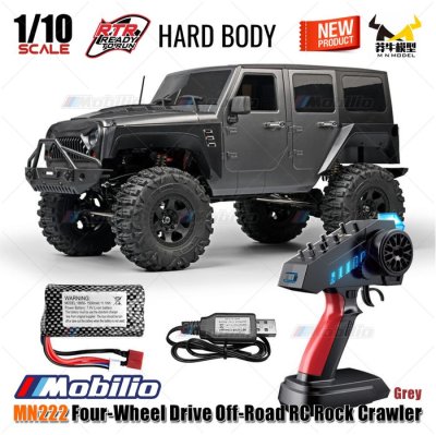 MN222 Four-Wheel Drive Off-Road RC Rock Crawler 1/10 Scale RTR Hard Body MN 222
