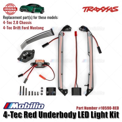 Traxxas Part #10590 4-Tec Underbody LED Light Kit RC Drift Ford Mustang