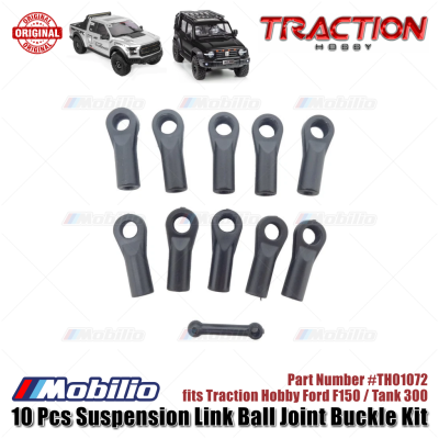Traction Hobby Part #TH01072 10 Pcs Suspension Link Ball Joint Buckle Kit RC Ford F150 / Tank300 1/8 Scale Crawler Adventure
