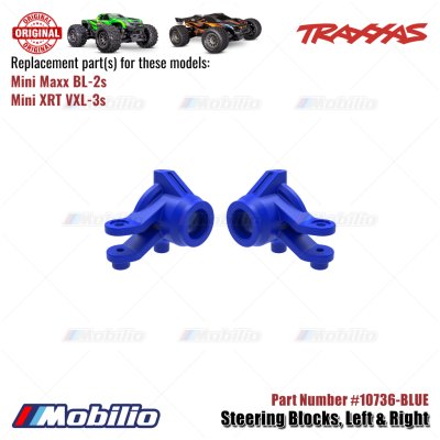 Traxxas Part #10736 Steering Blocks left-Right RC Mini Maxx BL-2S Mini XRT VXL-3S