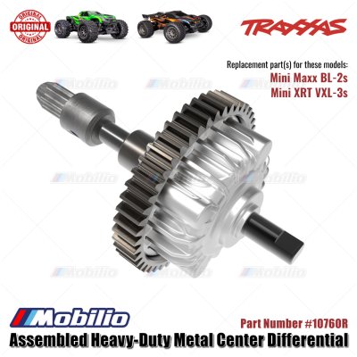 Traxxas Part #10760R Assembled Heavy-Duty Metal Center Differential RC Mini Maxx BL-2S Mini XRT VXL-3S