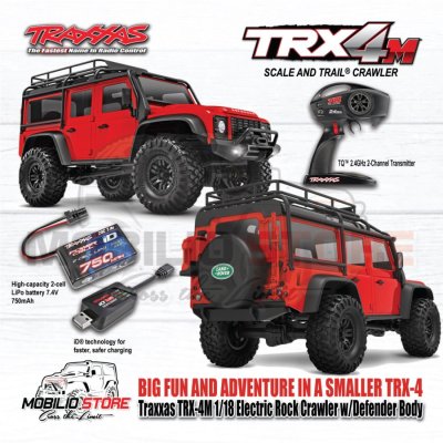 Traxxas TRX-4M 1/18 Electric Mini Crawler with Land Rover Defender Body