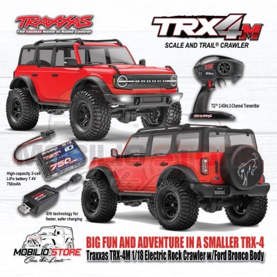 Traxxas TRX-4M 1/18 Electric Mini Crawler with Ford Bronco Body
