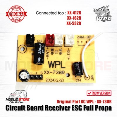 Original Part - Circuit Board Receiver ESC Full Propo RC WPL - XX-738R