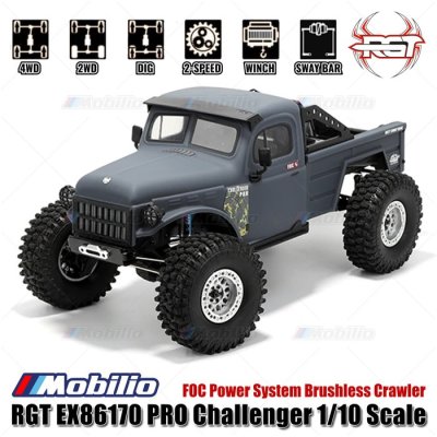 RGT EX86170 PRO Challenger 1/10 2.4G 4WD Brushless RC Car Rock Crawler Off-Road Adventure