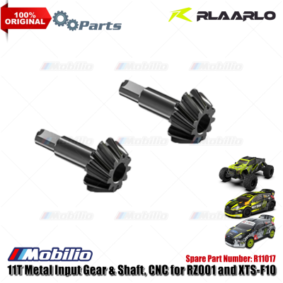 Rlaarlo Part #R11017 11T Metal Input Gear & Shaft CNC for RZ001 and XTS-F10
