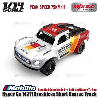 MJX Hyper Go 14211 75KPH Brushless 1:14 Scale Truck (2S & 3S LiPo Version) Ready To Run RTR