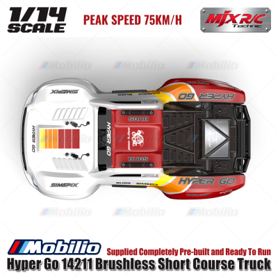 MJX Hyper Go 14211 75KPH Brushless 1:14 Scale Truck (2S & 3S LiPo Version) Ready To Run RTR