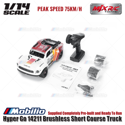 MJX Hyper Go 14211 75KPH Brushless 1:14 Scale Truck (2S & 3S LiPo Version) Ready To Run RTR