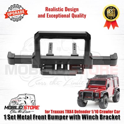 Upgrade Part Metal Front Bumper for Traxxas TRX4 Defender 1/10 Crawler