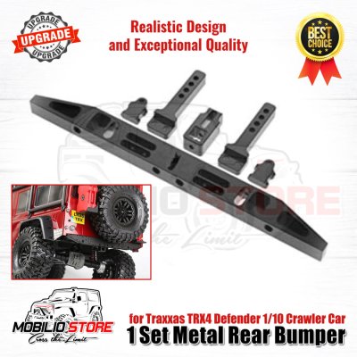 Upgrade Part 1 Set Metal Rear Bumper for Traxxas TRX4 Defender Crawler