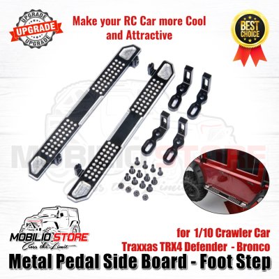 Metal Foot Step - Pedal Side Board for Traxxas TRX4 1/10 Crawler Car