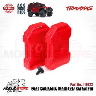 Traxxas Part #8022 Fuel Canisters Red Accessories TRX4 RC Crawler