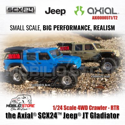 Axial SCX24 Jeep JT Gladiator RC Car 1/24 Scale 4WD RTR Crawler