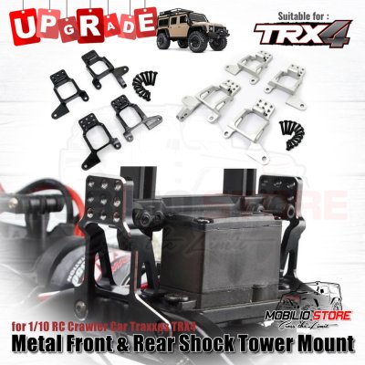 Metal Front Rear Shock Tower Mount for 1/10 RC Crawler Traxxas TRX4