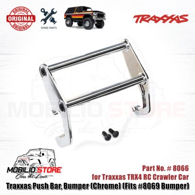 Traxxas Part #8066 Push Bar Bumper Chrome Fits #8069 Bumper TRX4 TRX-4