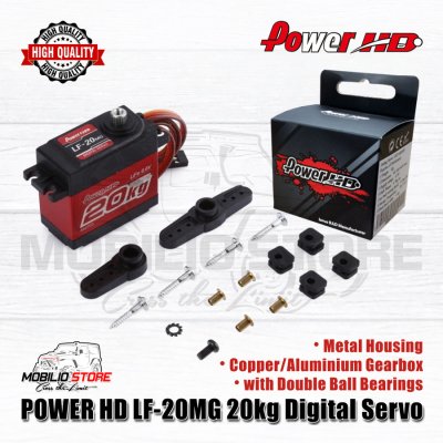 Power HD Digital Servo LF-20MG 20kg Metal Gear 2 Bearing