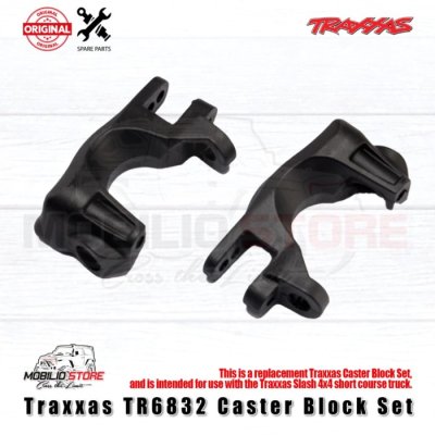 Traxxas 6832 Caster Block Set Replacement Part for Hoss ST Rally Slash