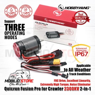 Hobbywing Quicrun Fusion Pro 2300-KV 2in1 Waterproof for RC Crawler