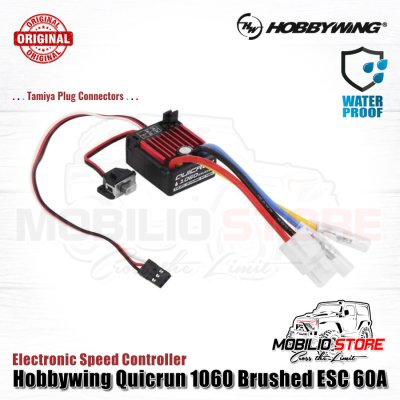 Hobbywing Quicrun 1060 Brushed ESC Waterproof 60A Speed Controller RC - T Plug