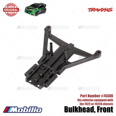 Traxxas Part #7430X Front Bulkhead Fits Vehicles Equipped with The 7422 or 7422A Chassis for RC Ford ST-Rally Slash