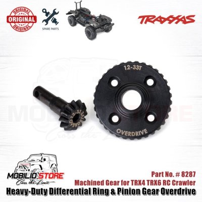 Traxxas Part #8287 Heavy-Duty Ring & Pinion Gear Overdrive for TRX4