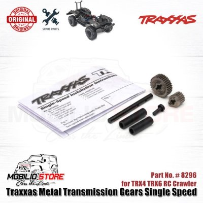 Traxxas Part #8296 Metal Transmission Gears Single Speed TRX4 Crawler